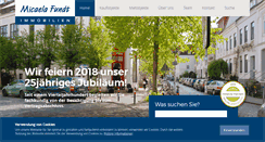 Desktop Screenshot of micaela-fundt-immobilien.de